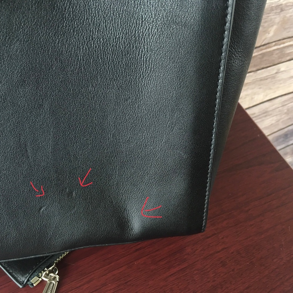 Rebecca Minkoff Black Leather Ring Satchel Bag - Picture 7 of 8